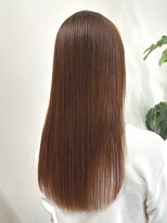 ヘアサロン セロ(Hair Salon SERO)&nbsp;【セロ姫路】艶髪ストレート◇アプリコットブラウン