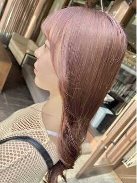 ココカラヘアー ニコ(cococara hair nico) ダブルカラー/ピンクベージュ/韓国風カラー/レイヤーカット
