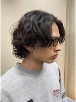 ゼロヘアー(zero hair)&nbsp;センターパート+スパイラルパーマ