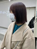 ヘアサロン ドット トウキョウ カラー 町田店(hair salon dot. tokyo color) 黒髪/グレーベージュ/レイヤーロング/前髪パーマ/ウルフ/町田