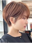 20代30代40代50代耳かけショートナチュラルショートカット前髪