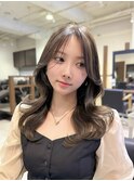 顔まわり/韓国ヘア/レイヤーカット/似合わせ/前髪/谷町四丁目