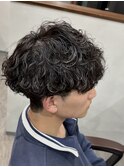 波巻きパーマ