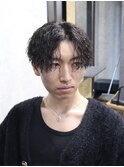 渋谷強めツイストスパイラルパーマツイストパーマセンターパート