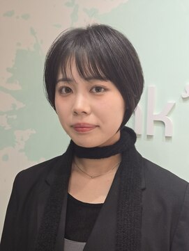 インク(ink”) 大人ショート/小顔ショート/ダークアッシュ@20代30代40代