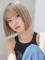 セプト 天神大名(SEPT.)&nbsp;ハイトーンボブ ホワイトベージュ ケアブリーチ ミニボブ