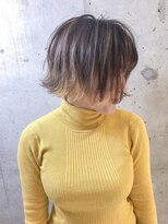 アヴァンスクロス あべのルシアス店(AVANCE.CROSS)&nbsp;質感ボブ×フレンチ×インナーハイライト