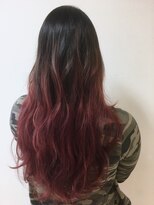 美容室 フラット(FLAT)&nbsp;ダークレッド グラデーション