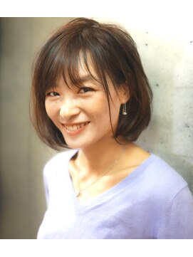 ヘアーリゾート ルアーナ(hair resort LUANA) シースルーバングでおしゃれモテボブ