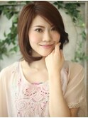 大人美人ヘア　「エレガンス×こなれ感」ボブ。