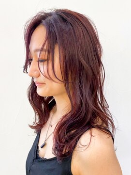 アイティー バイ アルバム 浦和店(IT by ALBUM) ラベンダーロング_ココアブラウンフリンジウェーブ_ba301691