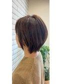 30代40代★大人かわいい丸みショートボブ