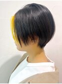 イエローフェイスフレーミング_ショートパーマ_ba312611