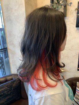 サビィ(Sabby) インナーカラー/オレンジ/岡木乃美/多摩センター