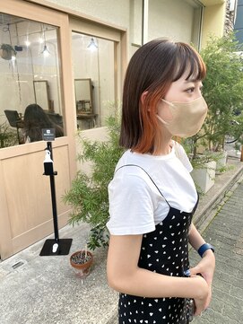 レーン(LANE) オレンジインナーカラー