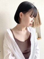 モホーク(MOHAWK)&nbsp;【MOHAWK】インナーグレージュ + シンプルボブ