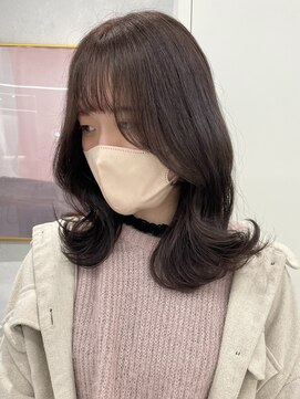 ローウェ 渋谷(Louwe) 透明感たっぷりなラベンダーグレージュ♪《misaki》