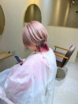 ルコル(LUCOL) ホワイトベージュ×コットンピンクホワ