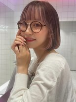 ロンドルーチェ 心斎橋(Lond luce)&nbsp;ダークアッシュ/ミディアムレイヤーカット［髪質改善/縮毛矯正］