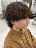 波巻きウルフパーマ