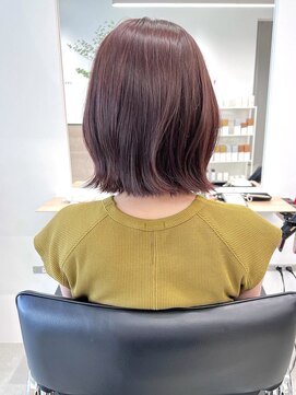 グラフ 日本橋(GRAFF) ★くびレイヤーエモージュ前髪マチルダボブグレーベージュ