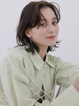 ミリー 梅田店(milly) 顔周りくびれカール×アッシュシアーカラー【milly梅田】