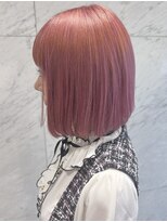 ベイ リコルド アトリ 名古屋名駅店(Bei Licoldo.Atole)&nbsp;薄ピンク/ブリーチカラー/切りっぱなし