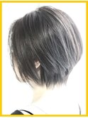 前下がりショートボブ/30代40代50代白髪染め・ヘアカラー