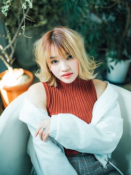 スタリー(Starry) 外ハネハイトーンボブ20代/30代/40代/ハレマチ通り