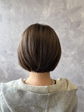 ザ ラブズ ラフズ ヘアー 本店(the loves laughs hair) 大人のショートボブ/マロンブラウン/ナチュラルボブ