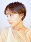 【over hair】マッシューショート×ブラウンベージュ