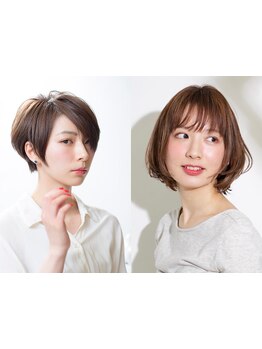 有名店でキャリアを積んだディレクター陣によるハイレベルの技術で、貴女に合ったショートスタイルをご提案