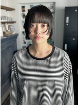 クイン(qin)&nbsp;黒髪ステップミニボブ