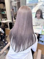 サンク 原宿 表参道(cinq)&nbsp;★ブリーチカラーハイトーンカラーヘーゼルグレージュカラー韓国