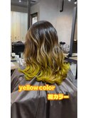 yellow 裾カラー