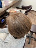 【白髪ぼかし♪】残留除去からベージュ系へ。