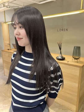 ローレン(LOREN) ミディアムヘア/デザインカラー/フェイスフレーミング/栄/久屋