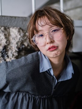 ヘアークラフト(Hair Craft) ショートカット×ショートパーマ【岡山】ベージュカラー