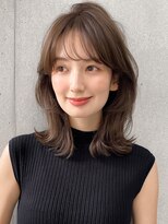 アグノス 青山(Agnos)&nbsp;似合わせカット前髪イメチェンモテ髪愛されピンクベージュ