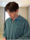 メンズカット メンズパーマ ニュアンスパーマ 黒髪ショート