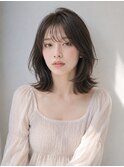 くびれミディアム×ハッシュカット20代30代40代丸顔面長池袋
