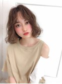 ふんわりウェーブボブ