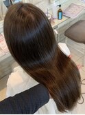 【髪質改善】理想の髪質へ プラチナストレート ミントベージュ