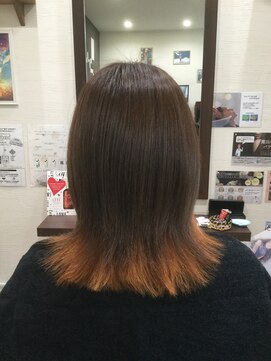 カナオア ヘアーデザイン(kanaoa hair design) オレンジインナーカラー