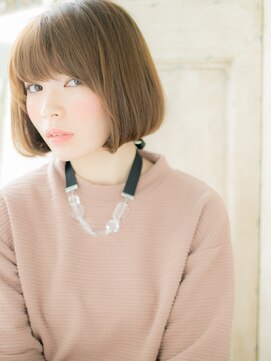 ブルー(BLUE) *CUORE水戸*…アッシュブラウン小顔前下がりマッシュボブb