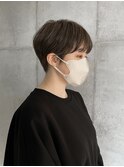 マニッシュショート×ワンカールパーマ