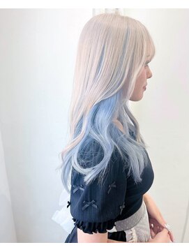 ミュー(Mu) perl white +light blue