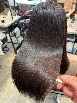 アディクト 東陽町西口(addict) 大人かわいいナチュラル縮毛矯正_ダークブラウン_ロング[東陽町]