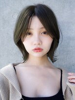 エインアンリー 表参道(AIN.ANLY.) くびレイヤー前髪なしグレージュボブ 外はね【AIN.表参道】川原