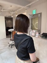 キャンバス バイ ネオリーブ 横浜西口(Canvas by neo.)&nbsp;切りっぱなしボブ 前下がりボブ ストレートボブ s